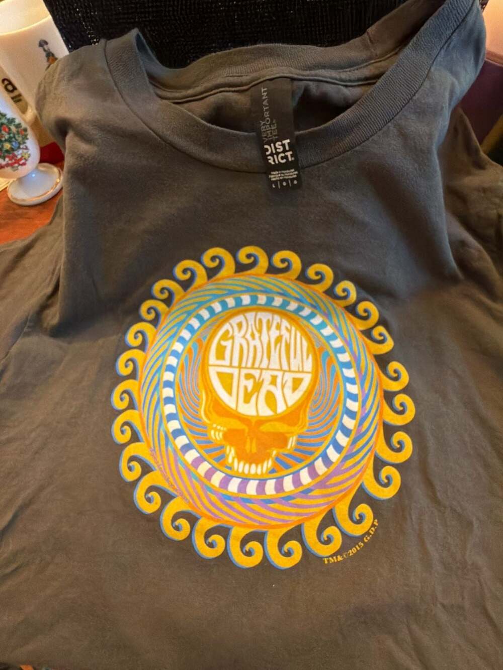 2015 Grateful Dead Orange Sunshine Steal Your Face T-Shirt